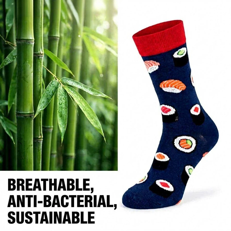 Grossist högkvalitativ Crew andas bambu strumpor unisex